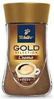 Кофе растворимый сублимированный Tchibo Gold Selection Crema 95 г стекло